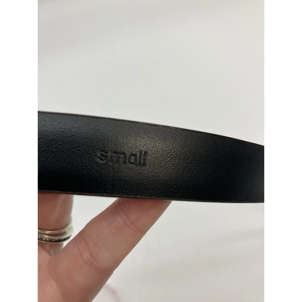 Calvin Klein Leather Belt Women S Black CK Logo Classic Preppy Minimalist Office